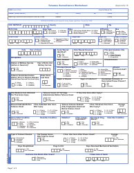 Form CS106190 Appendix 18 Tetanus Surveillance Worksheet