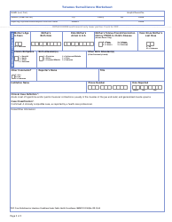 Form CS106190 Appendix 18 Tetanus Surveillance Worksheet, Page 2