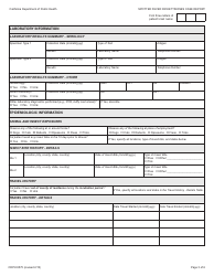Form CDPH8575 Spotted Fever Rickettsioses Case Report - California, Page 3