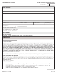 Form CDPH8575 Spotted Fever Rickettsioses Case Report - California, Page 4
