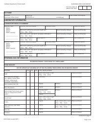 Form CDPH8640 Salmonellosis Case Report - California, Page 3