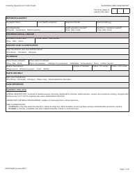 Form CDPH8640 Salmonellosis Case Report - California, Page 7