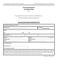 Document preview: CDC Listeria Initiative Case Report Form