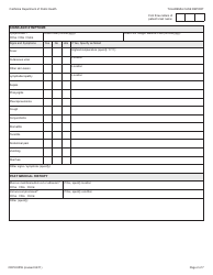Form CDPH8559 Tularemia Case Report - California, Page 2