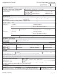 Form CDPH8586 Typhoid and Paratyphoid Fever Case Report - California, Page 2