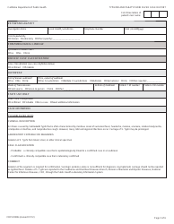 Form CDPH8586 Typhoid and Paratyphoid Fever Case Report - California, Page 5