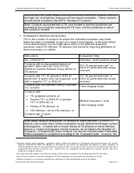 Instructions for Form CDPH8635 A-B Aggregate Reports for Tuberculosis Program Evaluation - Follow-Up and Treatment for Contacts to Tuberculosis Cases - California, Page 4