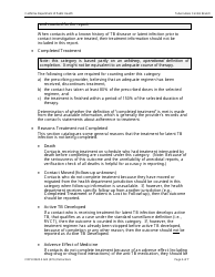 Instructions for Form CDPH8635 A-B Aggregate Reports for Tuberculosis Program Evaluation - Follow-Up and Treatment for Contacts to Tuberculosis Cases - California, Page 6