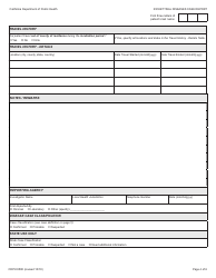 Form CDPH8580 typhus and Other Non-spotted Fever Rickettsioses Case Report - California, Page 4