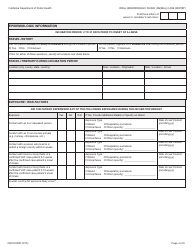 Form CDPH8528 Viral Hemorrhagic Fever (Animal) Case Report - California, Page 4