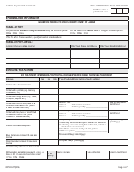 Form CDPH8527 Viral Hemorrhagic Fever Case Report - California, Page 4