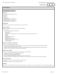 Form CDPH8527 Viral Hemorrhagic Fever Case Report - California, Page 6