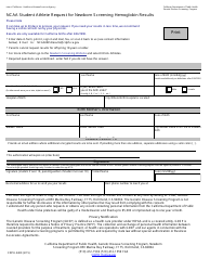 Form CDPH4400 Download Fillable PDF or Fill Online NCAA Student Athlete ...