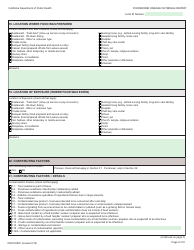 Form CDPH8567 Foodborne Disease Outbreak Report - California, Page 6