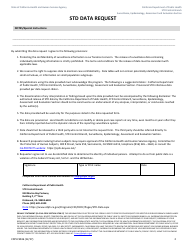 Form CDPH9046 Std Data Request - California, Page 2