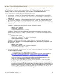 Instructions for Form CDPH8567 Foodborne Disease Outbreak Report - California, Page 12