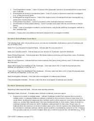 Instructions for Form CDPH8567 Foodborne Disease Outbreak Report - California, Page 4