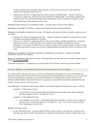 Instructions for Form CDPH8567 Foodborne Disease Outbreak Report - California, Page 5