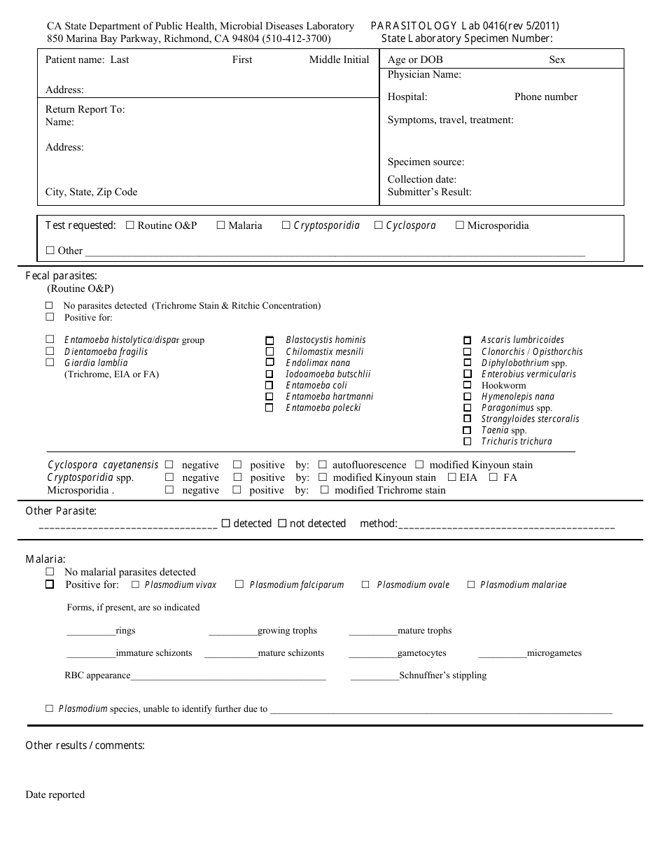 Form LAB0416 - Fill Out, Sign Online and Download Fillable PDF ...