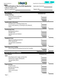 Form CalRecycle758 &quot;Financial Readiness Plan for Rcpr Application&quot; - California