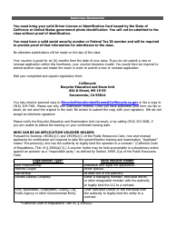 Form CalRecycle907 Precertification Training and Exam Registration Request - California, Page 2