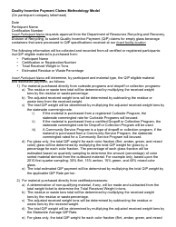 Instructions for Form CalRecycle757 Quality Incentive Payment Claim - California, Page 4