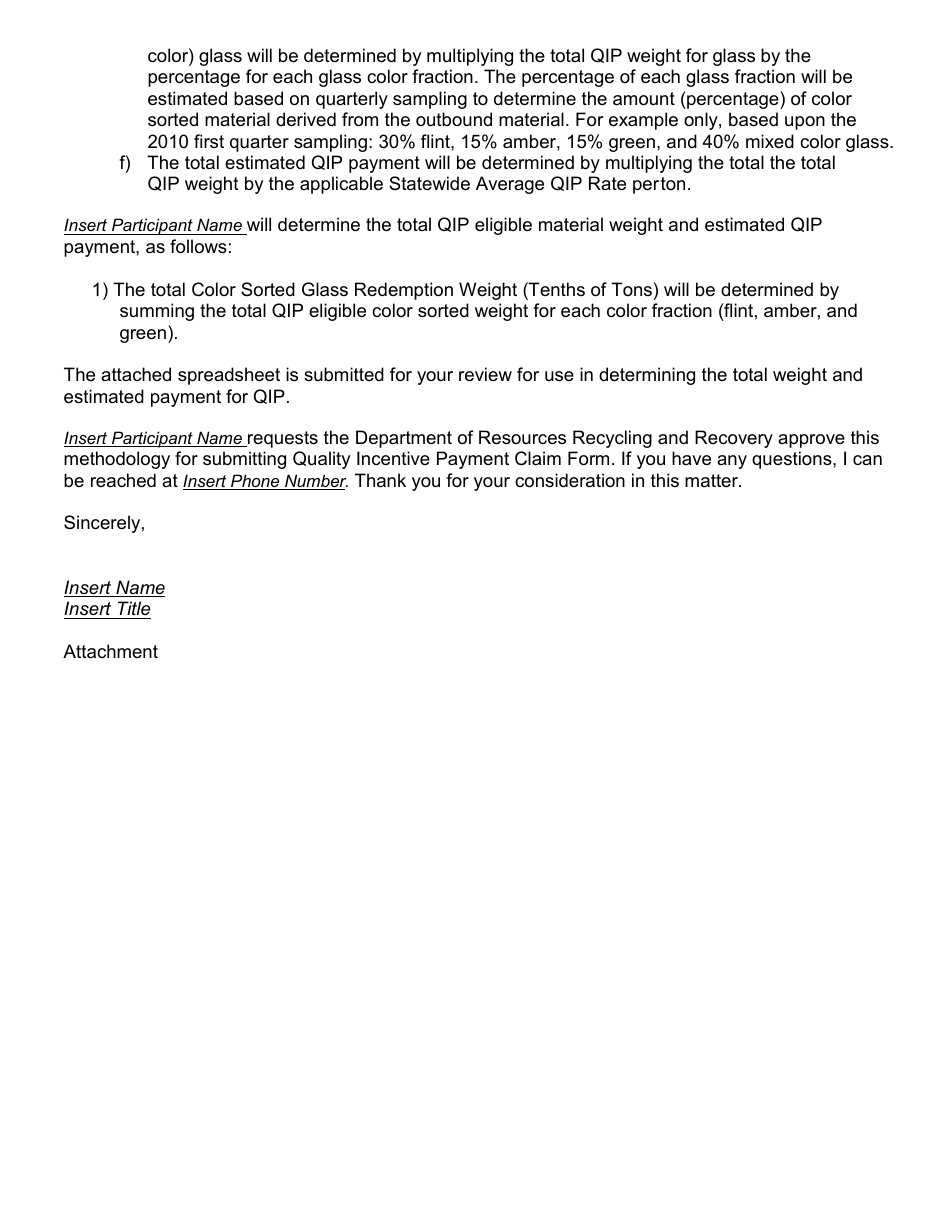 Instructions for Form CalRecycle757 Quality Incentive Payment Claim - California, Page 5