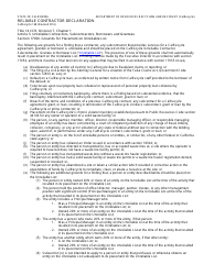 Form CalRecycle168 Reliable Contractor Declaration - California, Page 2
