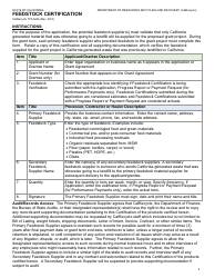 Form CalRecycle778-GHG Feedstock Certification - California, Page 2