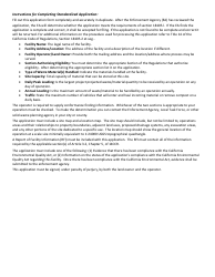 Form CalRecycle92 Standardized Permit Application - California, Page 2