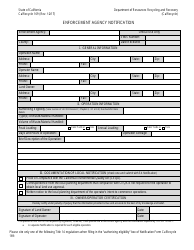Form CalRecycle169 &quot;Enforcement Agency Notification&quot; - California
