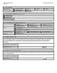 Form CalRecycle500 Waste Tire Facility Permit Application - California, Page 2