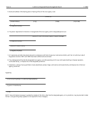 Form CIWMB1000 Notice of Designation of Local Agency - California, Page 2
