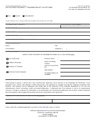 Form CDTFA-400-XML Application for Direct Transmission of Tax Returns - California