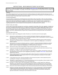 Form CDTFA-501-BM Beer Manufacturer Tax Return - California, Page 2