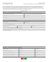 Document preview: Form CDTFA-245-CAD Cash Payment Dispute - California