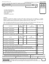 Document preview: Form CDTFA-501-Q3 Cigarette Distributor Stamp Adjustment Tax Return - California
