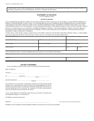 Form CDTFA-146-CC Construction Contract Exemption Certificate and Statement of Delivery in Indian Country - California, Page 2