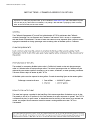 Form CDTFA-501-DC &quot;Common Carriers Tax Return&quot; - California, Page 2