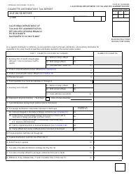 Document preview: Form CDTFA-501-CD Cigarette Distributor&#039;s Tax Report - California