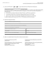 Form CDTFA-32 Diesel Fuel Tax Claim for Refund Questionnaire - California, Page 3