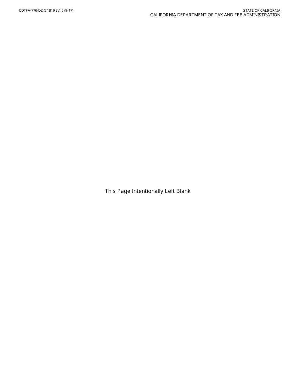 Form CDTFA-770-DZ Claim for Refund on Nontaxable Sales and Exports of Diesel Fuel - California, Page 2