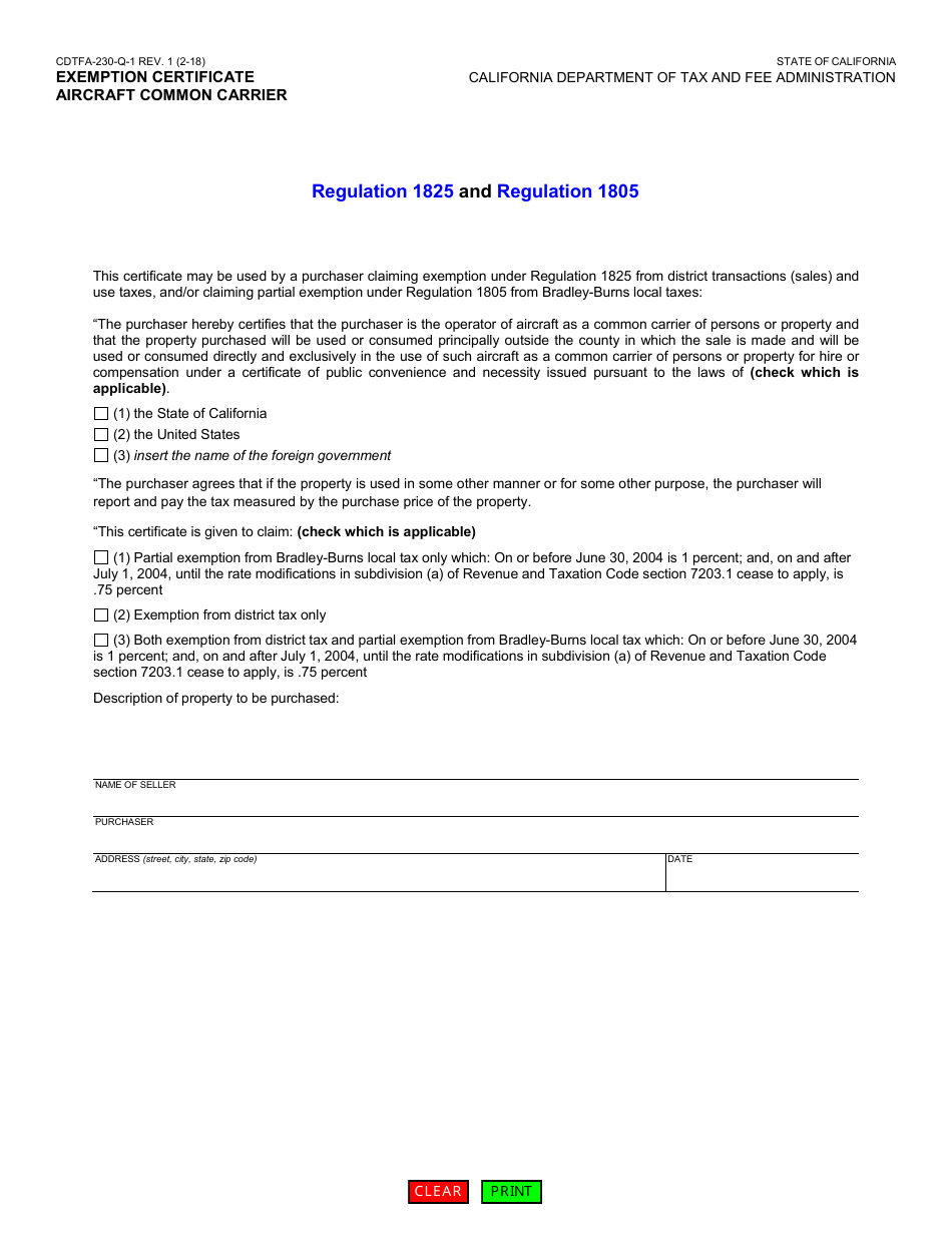 Form cdtfa 230 q 1 fill out sign online and download fillable pdf