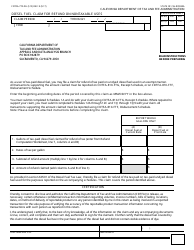 Form CDTFA-770-DU Diesel Fuel Claim for Refund on Nontaxable Uses - California