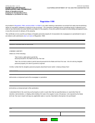 Document preview: Form CDTFA-230-V Exemption Certificate Newspapers and Periodicals (Sales of Tangible Personal Property for Incorporation Into a Newspaper or Periodical for Sale) - California
