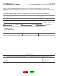 Document preview: Form CDTFA-129-EFT Eft Transmission Declaration - California