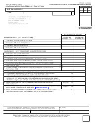 Document preview: Form CDTFA-501-DGSR Government Entity Diesel Fuel Tax Return - California