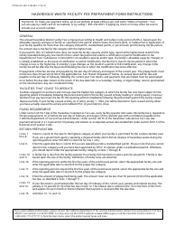 Form CDTFA-501-HFP Hazardous Waste Facility Fee Prepayment Form - First Prepayment - California, Page 2