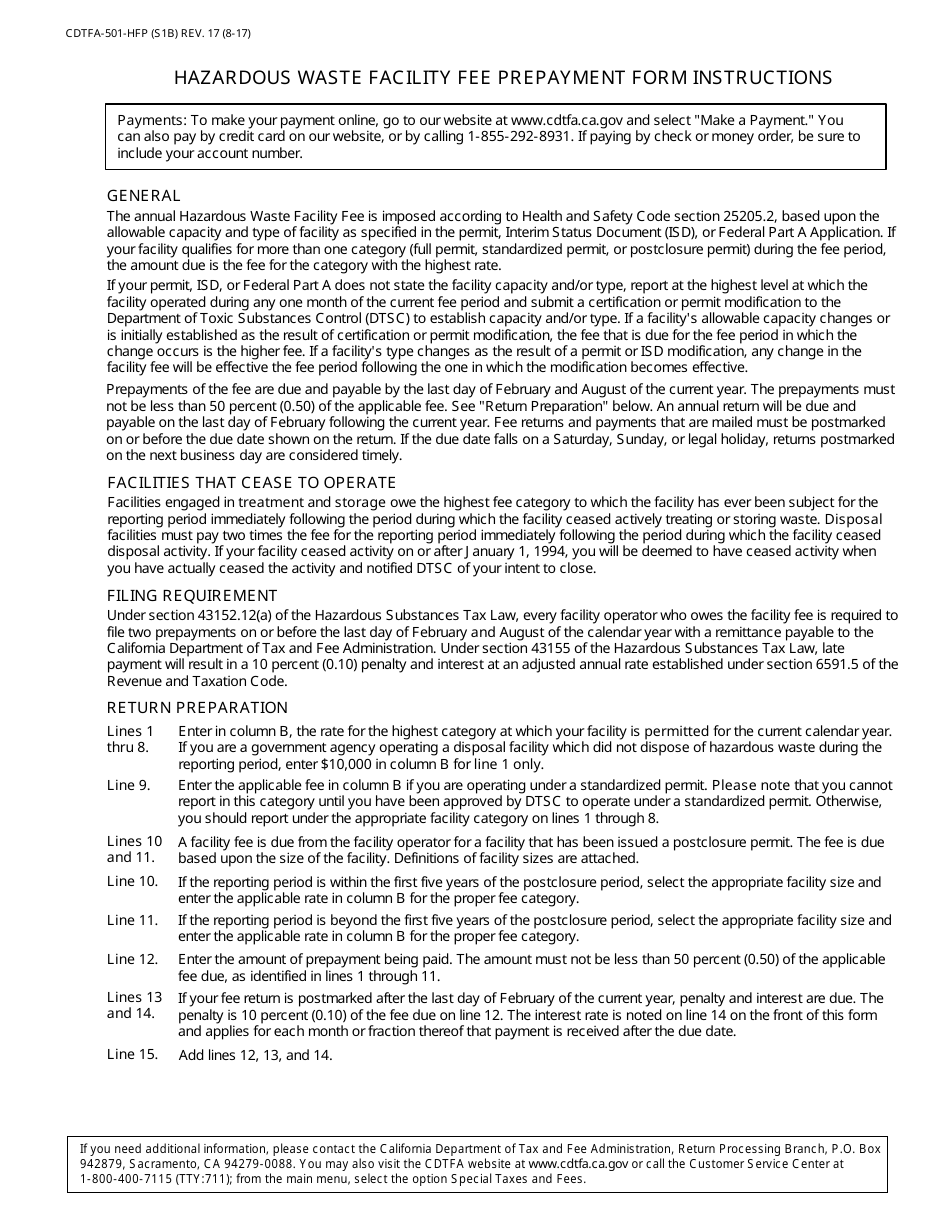 Form Cdtfa Hfp Fill Out Sign Online And Download Fillable Pdf