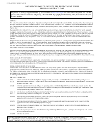 Form CDTFA-501-FFP Hazardous Waste Facility Fee Prepayment Form - Federal First Prepayment - California, Page 2